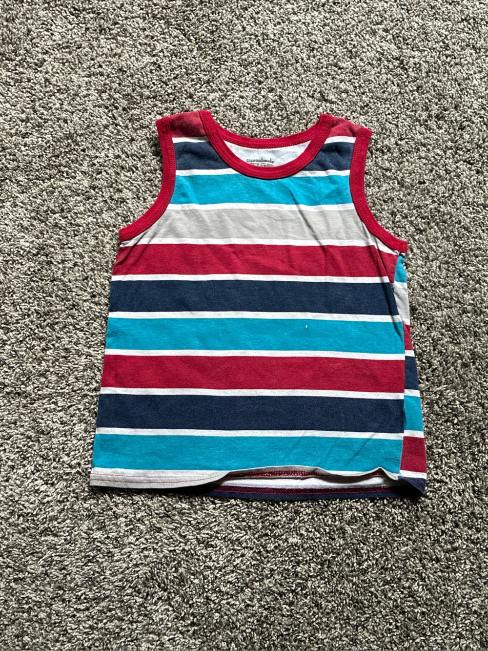Garanimals Toddler Boy Red and Blue Striped Tank Top, Size 5T